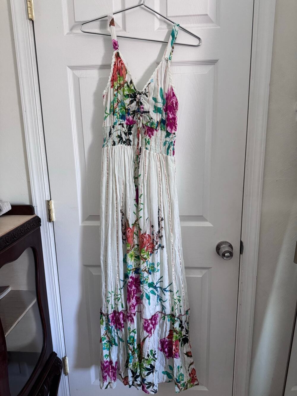 Me 2 Magic Boho Floral Maxi Dress Anthropology size small